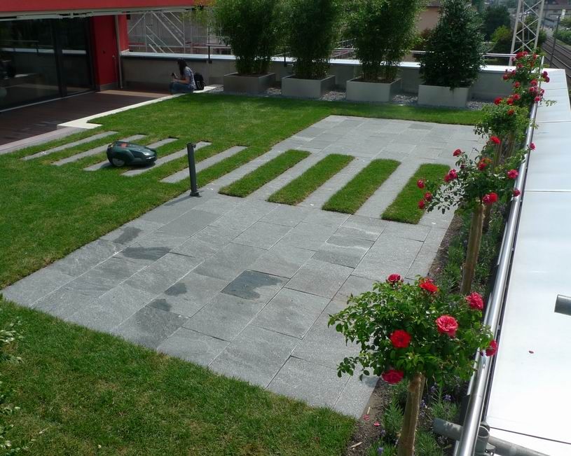 Laederach Gartenbau - Dachgarten schoen gestalten - Gartenbau
